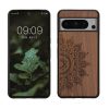 Etui Kwmobile do Google Pixel 8 Pro, brązowe, drewno/silikon, 61876.01