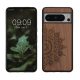 Etui Kwmobile do Google Pixel 8 Pro, brązowe, drewno/silikon, 61876.01