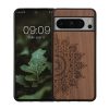 Etui Kwmobile do Google Pixel 8 Pro, brązowe, drewno/silikon, 61876.01