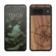 Etui Kwmobile do Google Pixel 8, brązowe, drewno/silikon, 61875.02