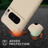 Etui Kwmobile ze smyczą do Google Pixel 8 Pro, kremowe, silikonowe, 61868.16