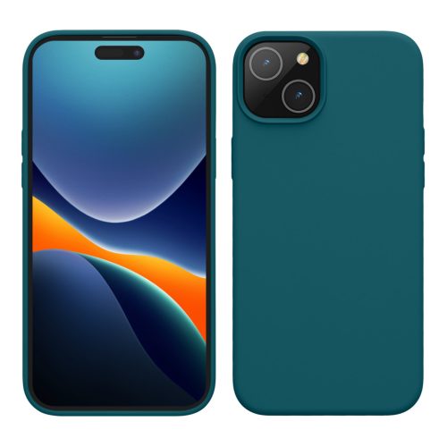 Etui Kwmobile do Apple iPhone 15, niebieskie, silikonowe, 61953.57
