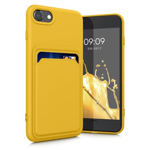 Etui Kwmobile do Apple iPhone SE (2022)/iPhone SE (2020)/iPhone 8, żółte, silikonowe, 55117.165