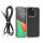 Etui Kwmobile z odpinanym sznurkiem do Apple iPhone 15 Pro Max, przezroczyste/czarne, poliwęglan, 62040.01