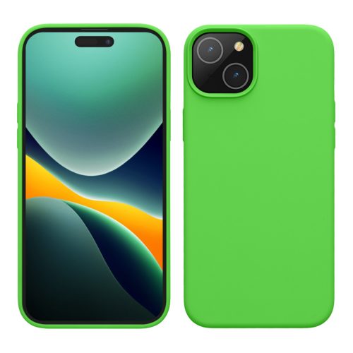 Etui Kwmobile do Apple iPhone 15, zielone, silikonowe, 61953.159