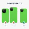 Etui Kwmobile do Apple iPhone 15, zielone, silikonowe, 61953.159