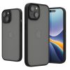 Etui Kwmobile do Apple iPhone 15, czarne/przezroczyste, poliwęglan, 61961.01