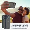 Etui Kwmobile do Apple iPhone 15, czarne/przezroczyste, poliwęglan, 61961.01