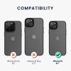 Etui Kwmobile do Apple iPhone 15, czarne/przezroczyste, poliwęglan, 61961.01