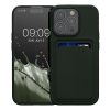 Etui Kwmobile do Apple iPhone 15 Pro, ciemnozielone, silikonowe, 62019.8