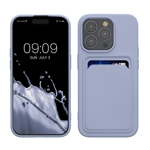 Etui Kwmobile do Apple iPhone 15 Pro, niebieskie, silikonowe, 62019.108