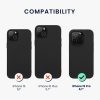 Etui Kwmobile do Apple iPhone 15 Pro, czarne, silikonowe, 61955.01