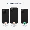 Etui Kwmobile do Apple iPhone 15, czarne, silikonowe, 61953.01