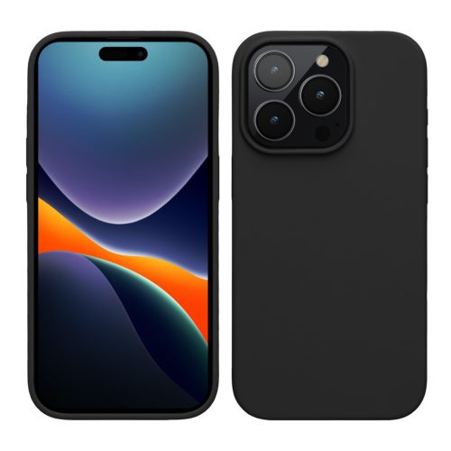 Etui Kwmobile do Apple iPhone 15 Pro Max, czarne, silikonowe, 61956.01