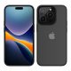 Etui Kwmobile do Apple iPhone 15 Pro, czarne/przezroczyste, poliwęglan, 61963.01