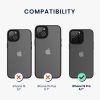 Etui Kwmobile do Apple iPhone 15 Pro, czarne/przezroczyste, poliwęglan, 61963.01