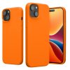 Etui Kwmobile do Apple iPhone 15 Plus, pomarańczowe, silikonowe, 61954.15