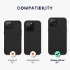 Etui Kwmobile do Apple iPhone 15 Plus, czarne, silikonowe, 61958.47