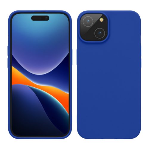Etui Kwmobile do Apple iPhone 15, niebieskie, silikonowe, 61957.134
