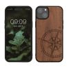 Etui Kwmobile do Apple iPhone 15 Plus, brązowe, drewno/silikon, 62012.01