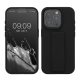 Etui Kwmobile do Apple iPhone 15 Pro, czarne, silikonowe, 62015.01