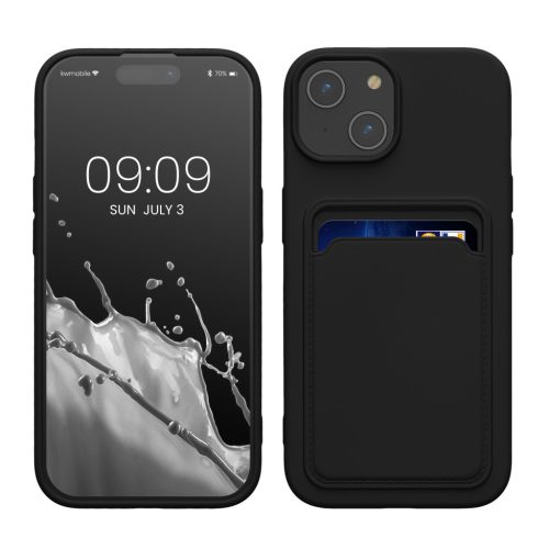 Etui Kwmobile do Apple iPhone 15, czarne, silikonowe, 62017.01