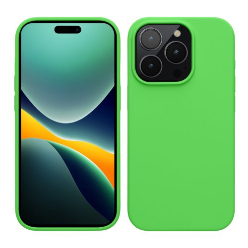 Etui Kwmobile do Apple iPhone 15 Pro, zielone, silikonowe, 61955.159