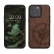 Etui Kwmobile do Apple iPhone 15 Pro Max, brązowe, drewno/silikon, 62014.01