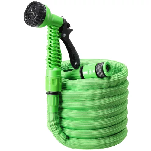 Furtun de gradina extensibil Navaris 3.75-7.5m, cu pistol stropire 7 functii, 61948.01