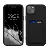 Etui Kwmobile do Apple iPhone 15 Plus, czarne, silikonowe, 62018.01