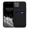 Etui Kwmobile do Apple iPhone 15 Plus, czarne, silikonowe, 62018.01