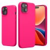 Etui Kwmobile do Apple iPhone 15 Plus, różowe, silikonowe, 61954.77