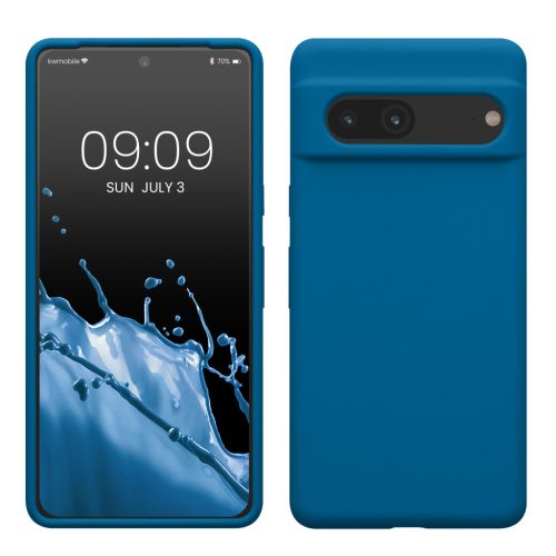 Etui Kwmobile do Google Pixel 7, niebieskie, silikonowe, KWM0000171I034C