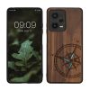 Etui Kwmobile do Xiaomi Redmi Note 12 Pro 5G, brązowy/niebieski, drewno, KWM000018BW004C
