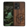 Etui Kwmobile do Xiaomi Redmi Note 12 Pro 5G, brązowy/niebieski, drewno, KWM000018BW004C