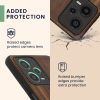 Etui Kwmobile do Xiaomi Redmi Note 12 Pro 5G, brązowy/niebieski, drewno, KWM000018BW004C