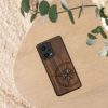 Etui Kwmobile do Xiaomi Redmi Note 12 Pro 5G, brązowy/niebieski, drewno, KWM000018BW004C