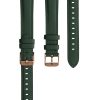 Pasek Kwmobile do zegarka Huawei Watch Fit mini, zielony/brązowy, skóra naturalna, KWM0000174K006C