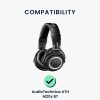 Zestaw 2 poduszek nausznych Kwmobile do Audio-Technica ATH M20X BT, czarny, tekstylny, KWM000024SE001C