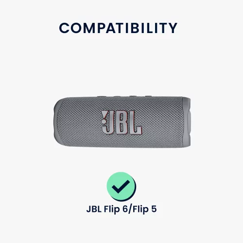 Etui Kwmobile do JBL Flip 6/Flip 5, czarne, silikonowe, KWM000024SO001C