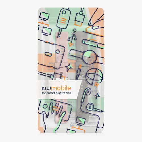 Zestaw 2 pasków Kwmobile do zegarka GRV SmartWatch, różowy/szary, silikonowy, KWM000024SY002C