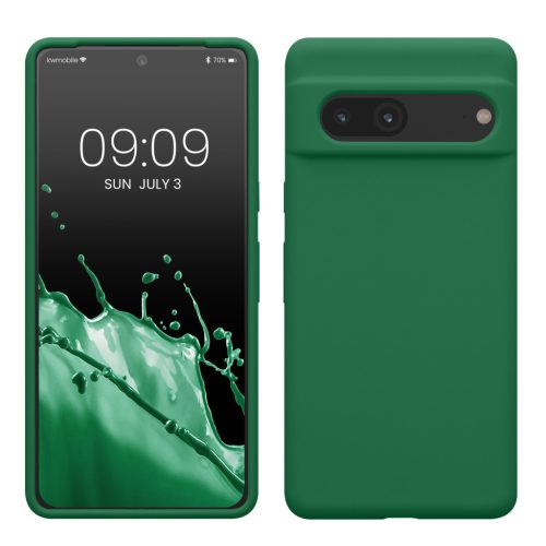 Etui Kwmobile do Google Pixel 7, zielone, silikonowe, KWM0000171I038C