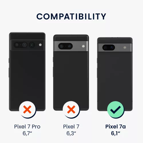 Etui Kwmobile do Google Pixel 7a, zielone, silikonowe, KWM000019YE020C