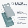 Etui Kwmobile do Google Pixel 6a, Ciemnozielone, Silikon, KWM000015FZ044C
