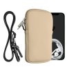 Uniwersalne etui na telefon Kwmobile, rozmiar L – 6,5 cala, kremowy/czarny, neopren, KWM000016AI051C