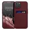 Etui Kwmobile do Apple iPhone 14, Ciemnoczerwony, Silikon, KWM000016OX010C