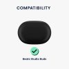 Etui na słuchawki Kwmobile do słuchawek Beats Studio Buds, czarne, silikonowe, KWM000024TR001C