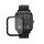Zestaw 2 folii ochronnych Kwmobile do Amazfit GTS 2 Mini, przezroczysty/czarny, polimer, KWM000024VG001C