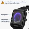 Zestaw 2 folii ochronnych Kwmobile do Amazfit Bip U/Bip U Pro, przezroczysty/czarny, polimer, KWM000024VJ001C