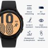 Zestaw 2 folii ochronnych Kwmobile do zegarka Samsung Galaxy Watch 4, przezroczysty/czarny, polimerowy, KWM000024WE001C